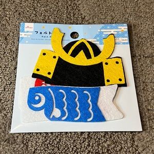 Daiso Japan Children’s Day Kodomo no Hi Felt Decal Samurai Koinobori Traditional